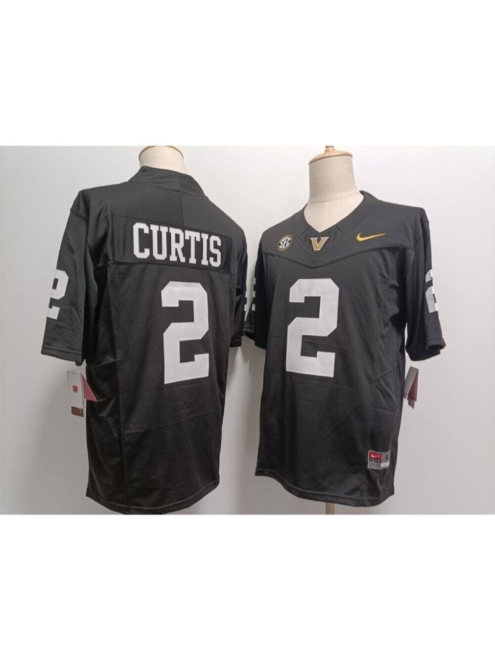 Jared Curtis Vapor Stitched Jersey Black